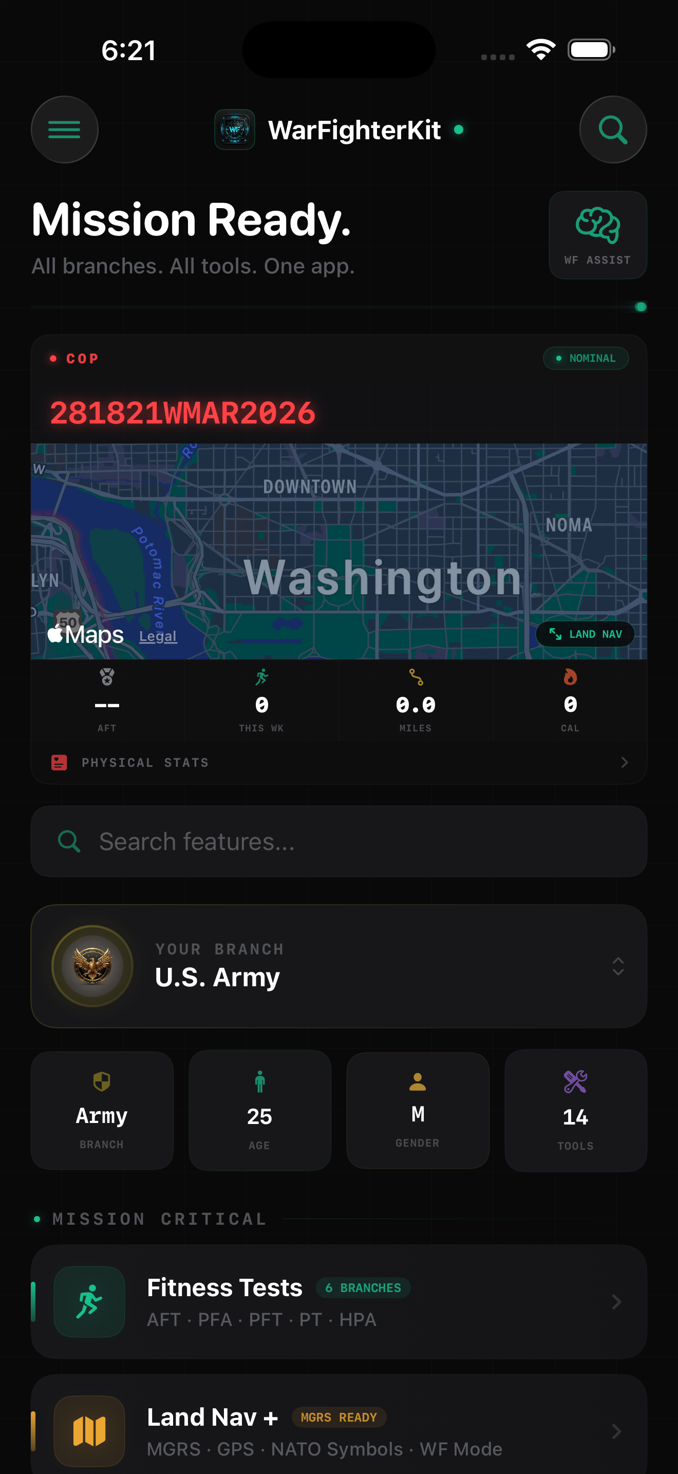 WarFighterKit Dashboard